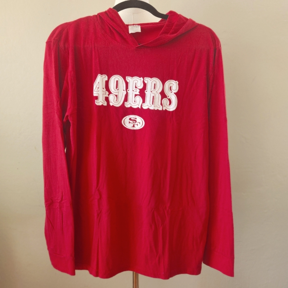 Unisex San Francisco 49ers Hoodie lightweight active Size 2XL